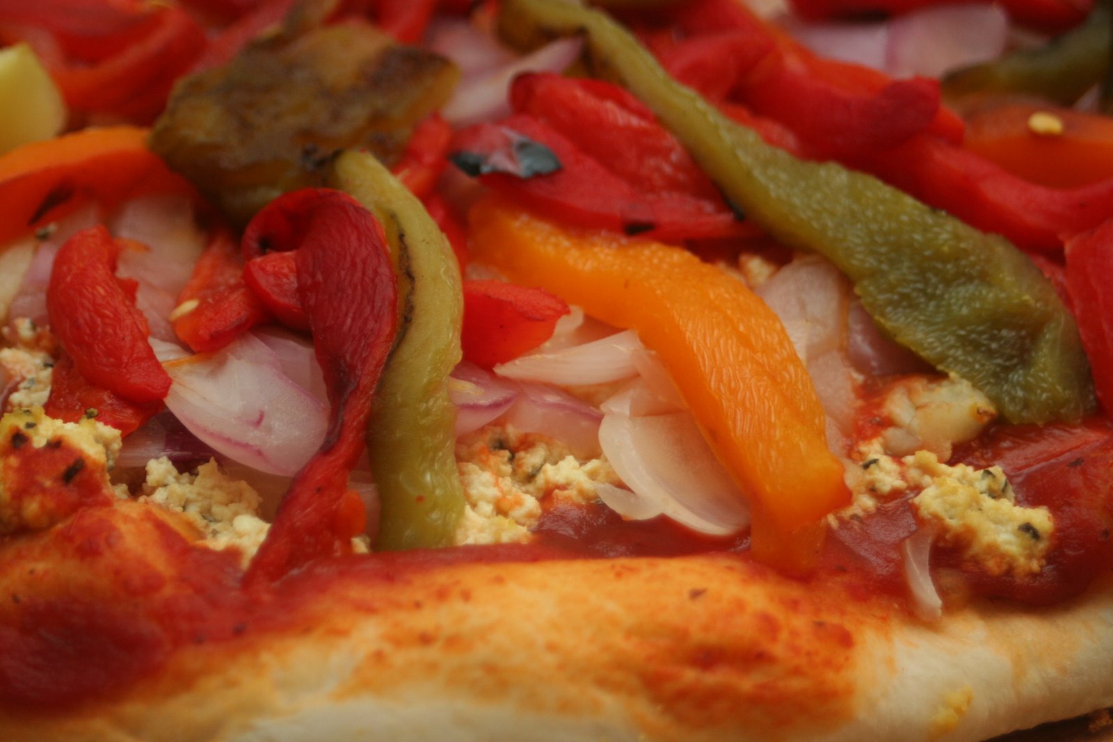 V e g a n D a d Roasted Pepper Pizza