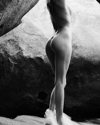 MARISSA MILLER Black White Nude black and white nude