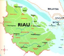 Map of Riau