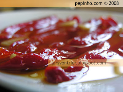 Pimientos del piquillo asados al ajo