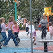 Kids playing on a playground