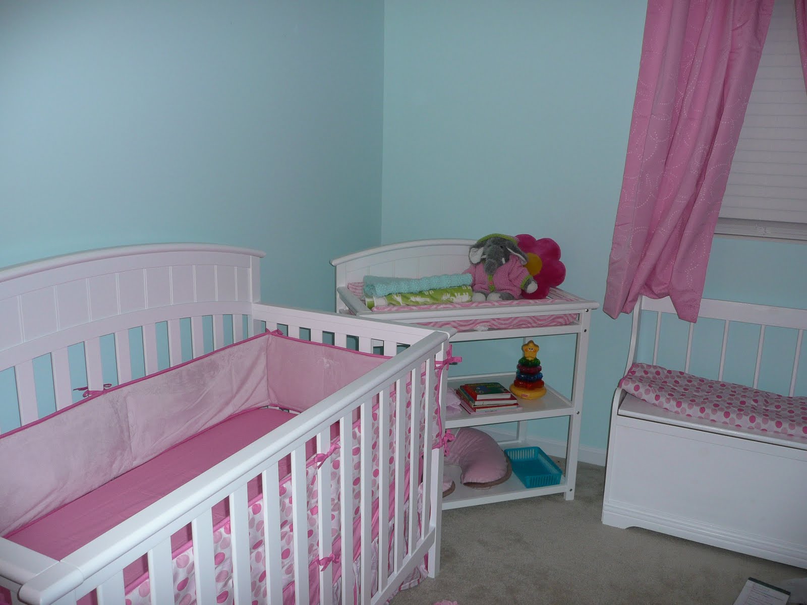 a mighty fine life Nursery preview Pink and Aqua