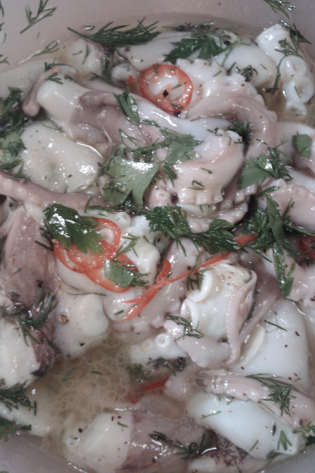 Food is good: Octopus stew
