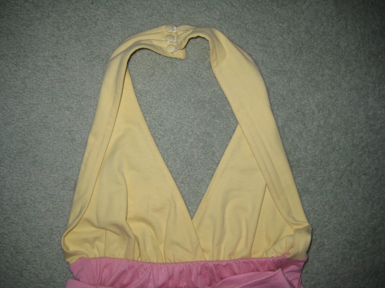 No112 Marilyn Monroe Elbisesi Bebek MaviPembe ve Sarı