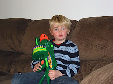 Carter with Nerf Machine Gun