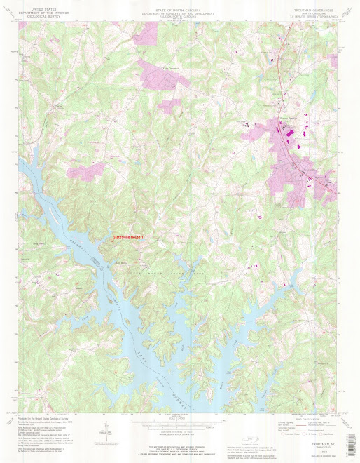 Map of Statesville House Site