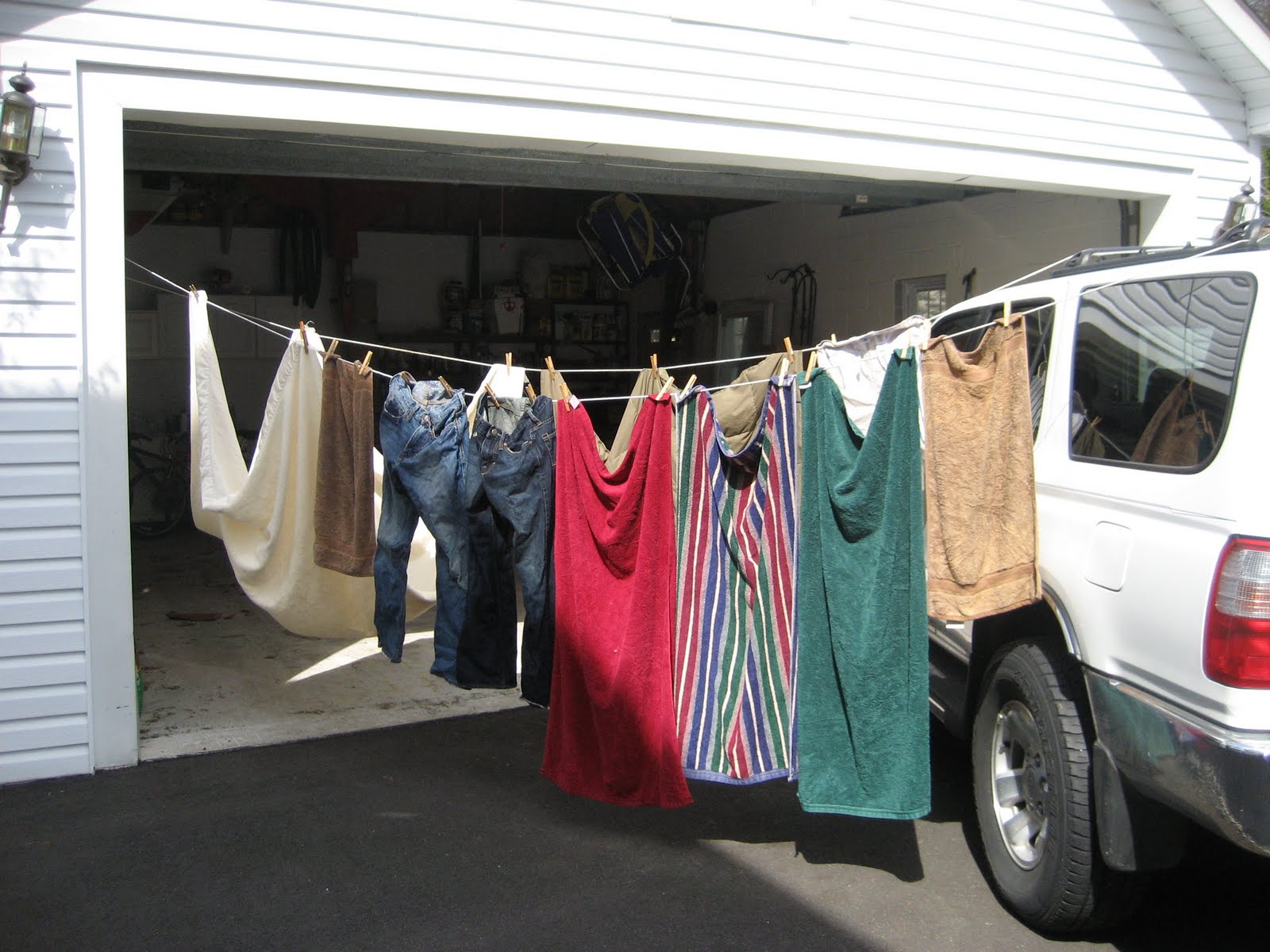 Along Crum Creek Breaking the Law...Outdoor Clothes Drying