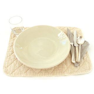 utility canvas quilted placemat | simple pretty