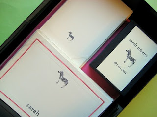 happygirl greetings zebra card set | simple pretty