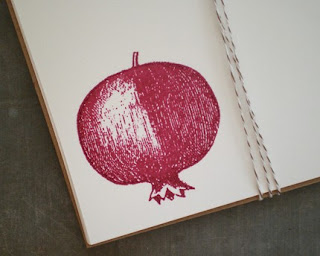 papermenagerie pomegranate notecards | simple pretty