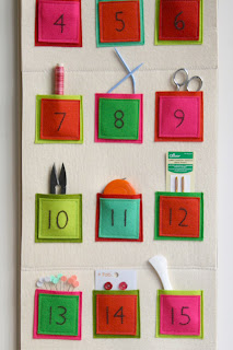 purl bee simple felt advent calendar | simple pretty