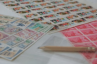 vintage postage stamps | simple pretty