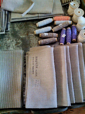 fog linen work at atomic garden, oakland | simple pretty