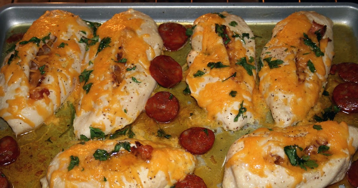 Man Food Stuffed Chicken Breast & Chorizo Sausage