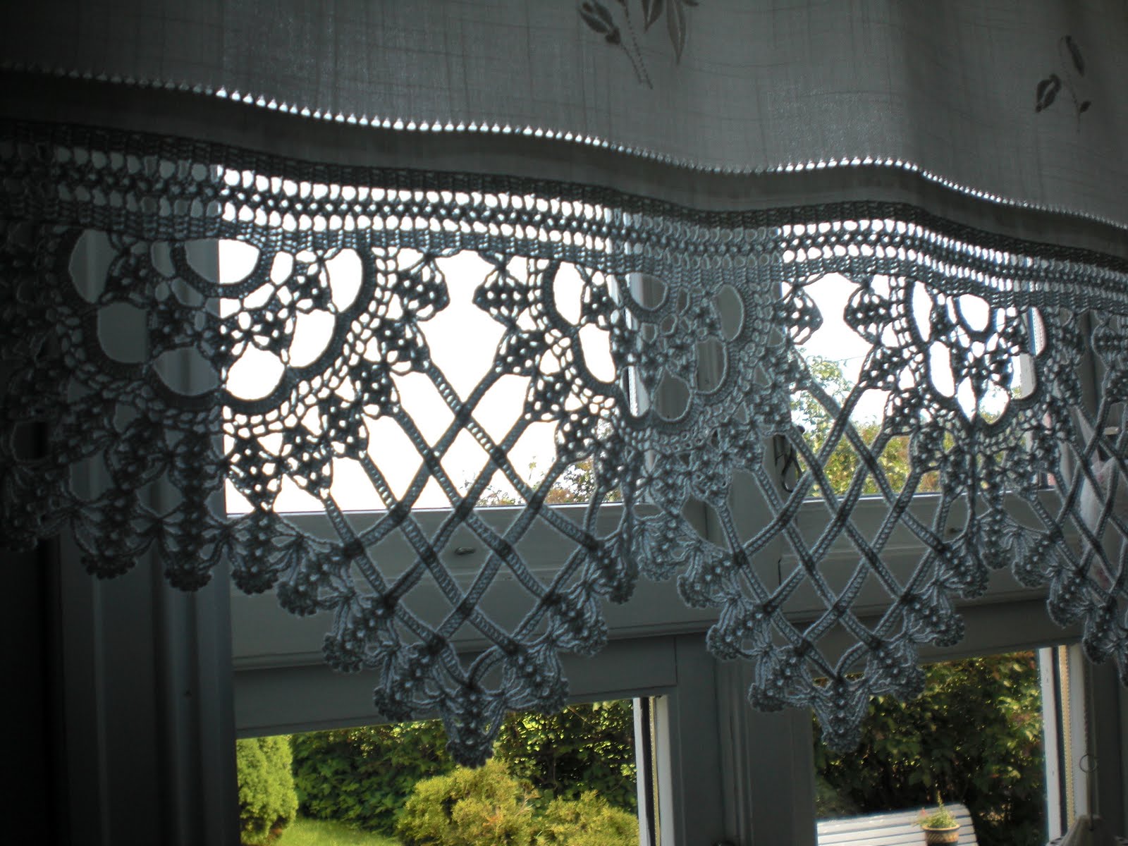 Strikket Gardinkappe Brettet Pent