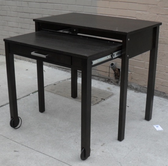 Uhuru Furniture & Collectibles West Elm Espresso Computer Desk SOLD