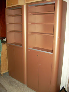 Uhuru Furniture Collectibles Gorgeous Copper Laminate Storage Cabinets And Lockers Sold