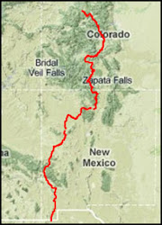 Our Tracks from Colorado to Mexico