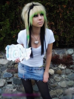 blonde hair emo girl londe emo hair for girls