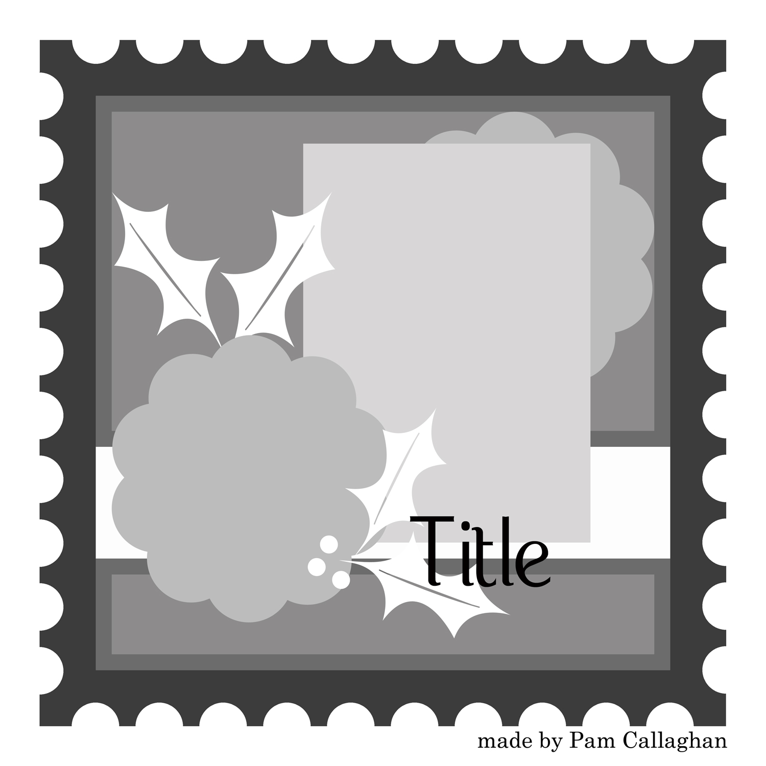 postage stamp template
