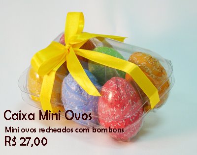Caixa de mini ovos