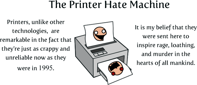 Printers are hilarious and annoying