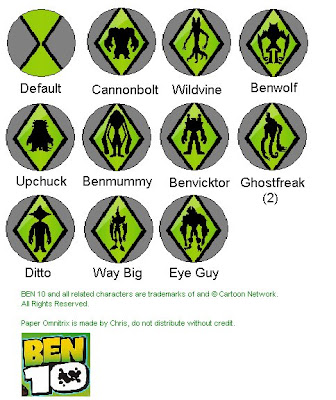 paper omnitrix paper omnitrix
