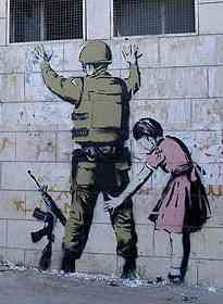 Banksy - Girl Patting Down Captured Soldier (2007)