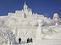 A View of Harbin Ice and Snow Festival (enhanced)