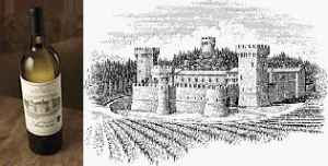 Michael Halbert - Label for Castello di Amorosa Winery (2005) shown with the artist's permission
