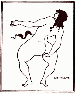 Aubrey Beardsley - Bathyllus Taking The Pose (1896)