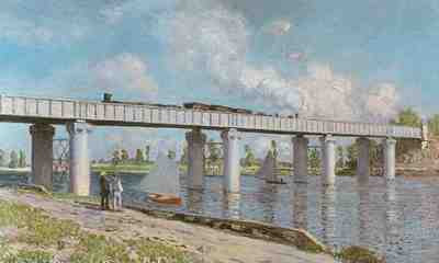 Claude Monet - Le Pont du chemin de fer a Argenteuil (1873)