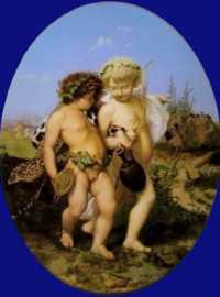 Jean-Léon Gérôme - Drunken Bacchus and Cupid (1850)