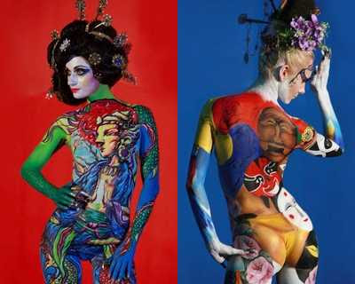 italian body painting festival