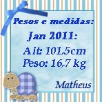 Minhas medidas ....