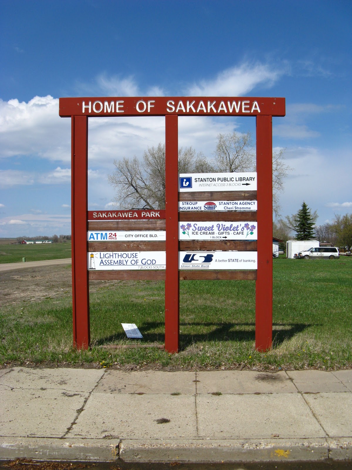 Drawing on Indians Stanton, North Dakota The Home of Sakakawea