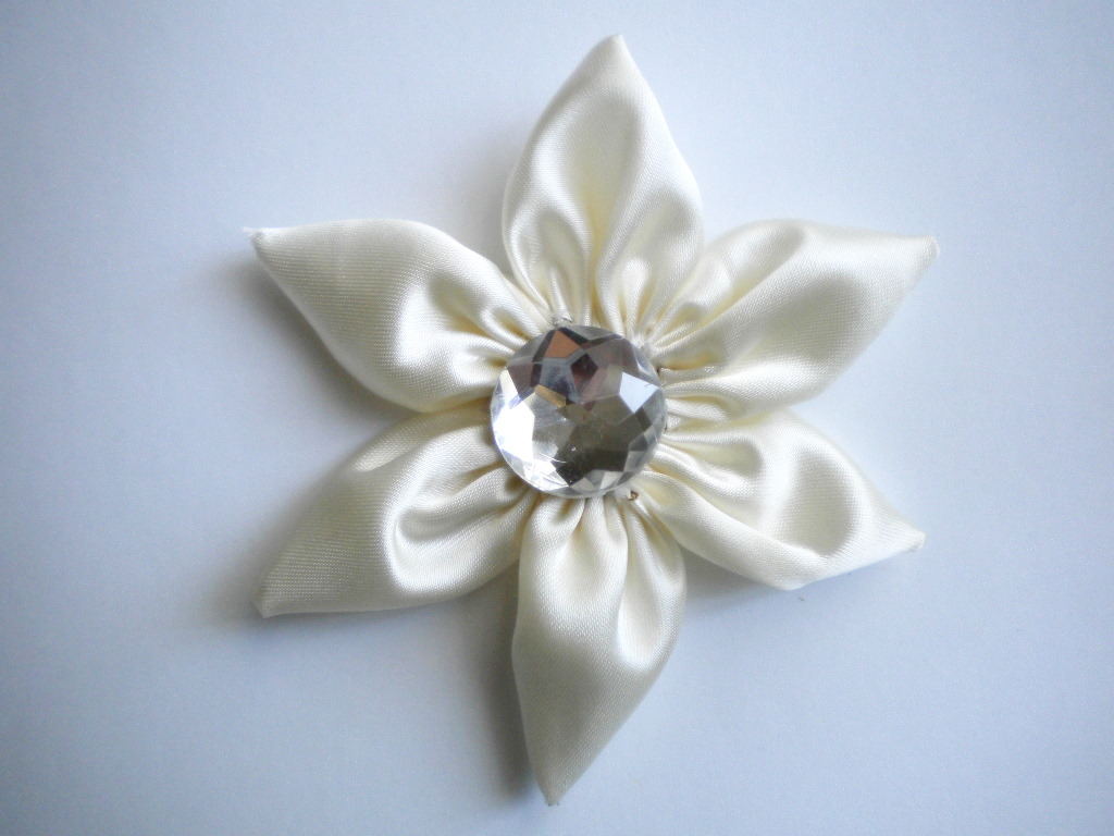 Cream Satin Fabric