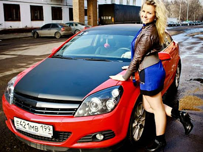 Pretty Beautiful Russian Girls and Their Cars