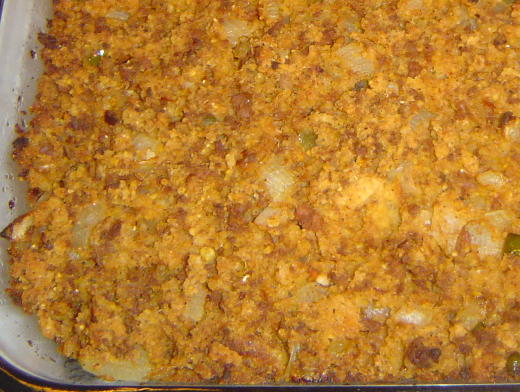 Kitten with a Whisk Chorizo and Jalapeno Cornbread Stuffing