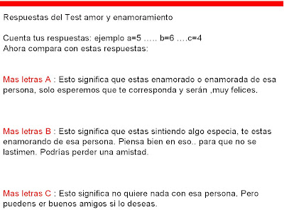 Tests de enamorados