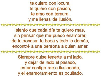 poemas cortos de amor.