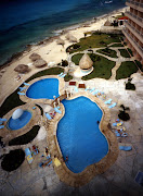 Playa Azul Hotel View of Beach from 6th Floor Cozumel, Mexico Format: 4 x 5 (playa azul hotel cozumel)