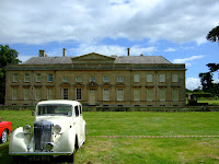 The MG outside Lamport Hall