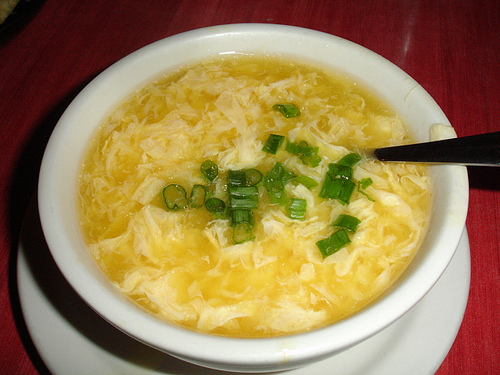 Chicken and Corn Egg drop soup