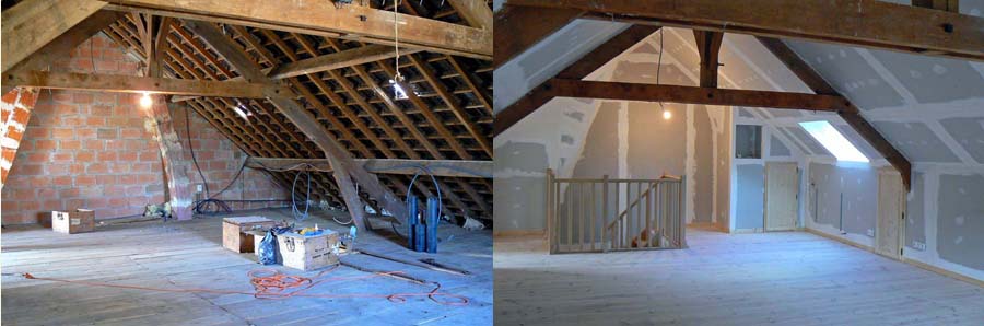 wcs The attic conversion before and after