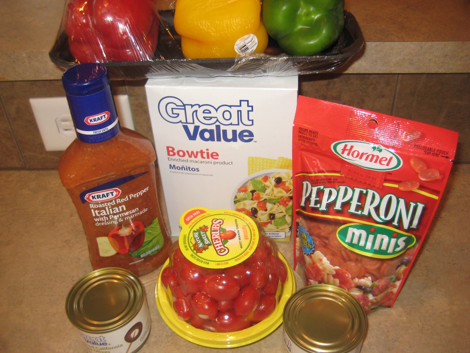 From Scratch Roasted Red Pepper Italian Salad