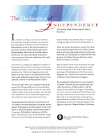 Declaration of Independence Fact Sheet