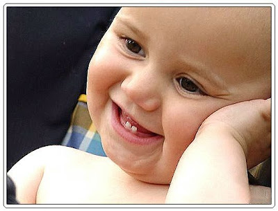 Funny boy smiling picture