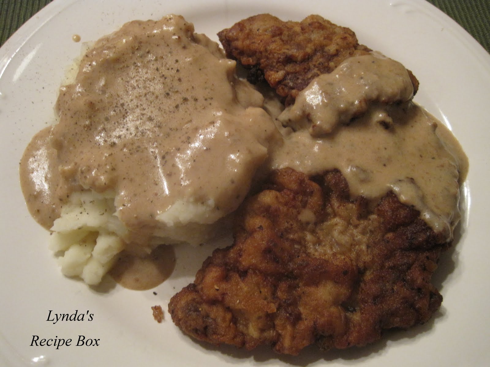 Lynda's Recipe Box Chicken Fried Steak with Creamy Gravy
