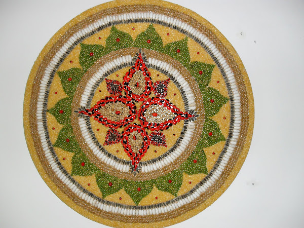 Mandala de Sementes Floresermente - 60 cm diametro